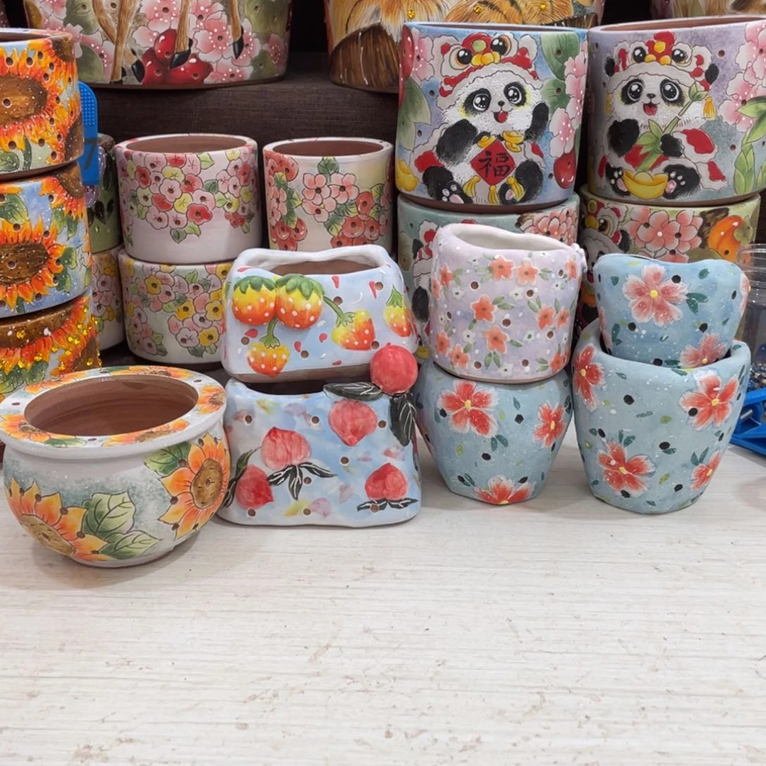 红陶花****a多肉花盆小盆