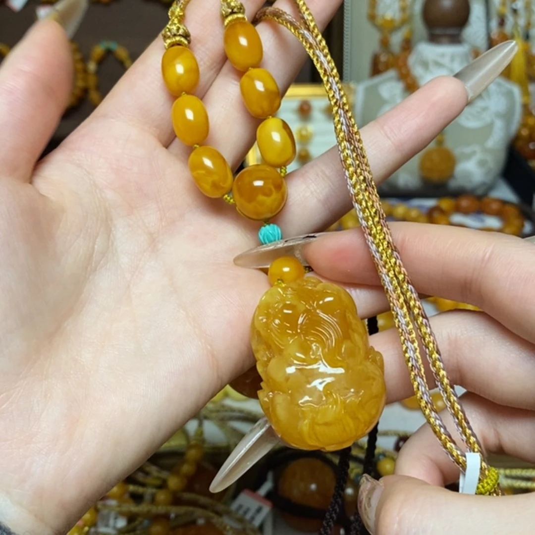 【闪购商品】蜜蜡颈饰未镶嵌定制项链