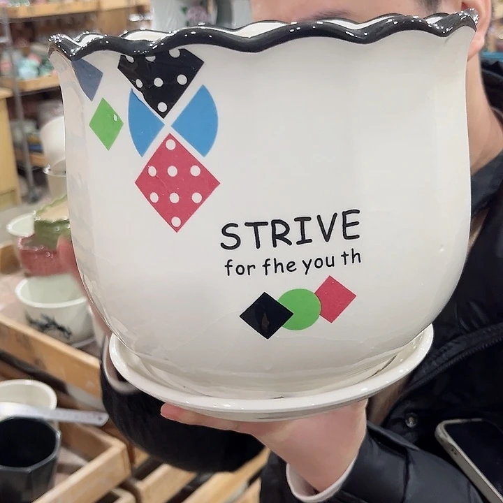 陶瓷陶瓷多肉植物花盆