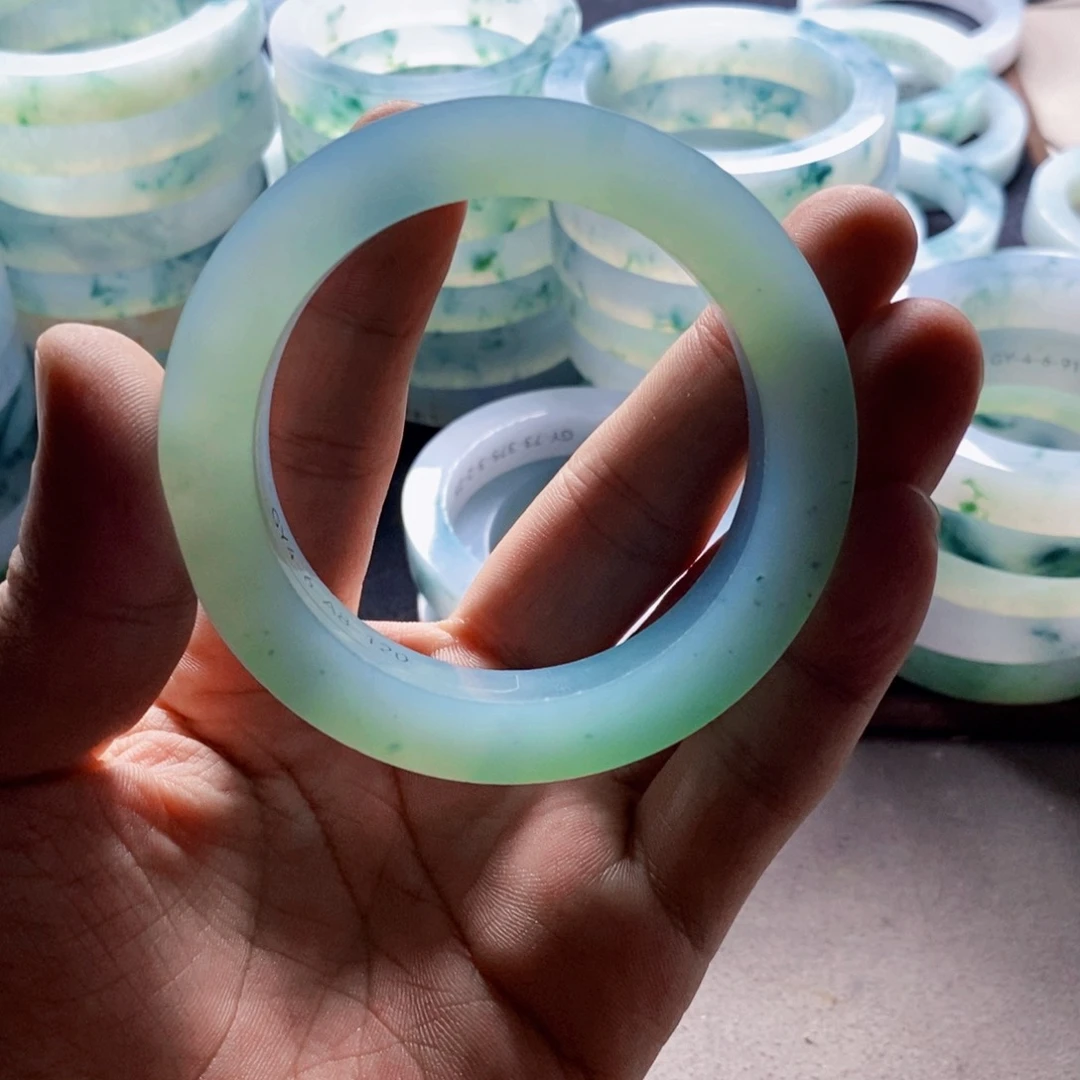 定制翡翠不退不换未镶嵌空***甜