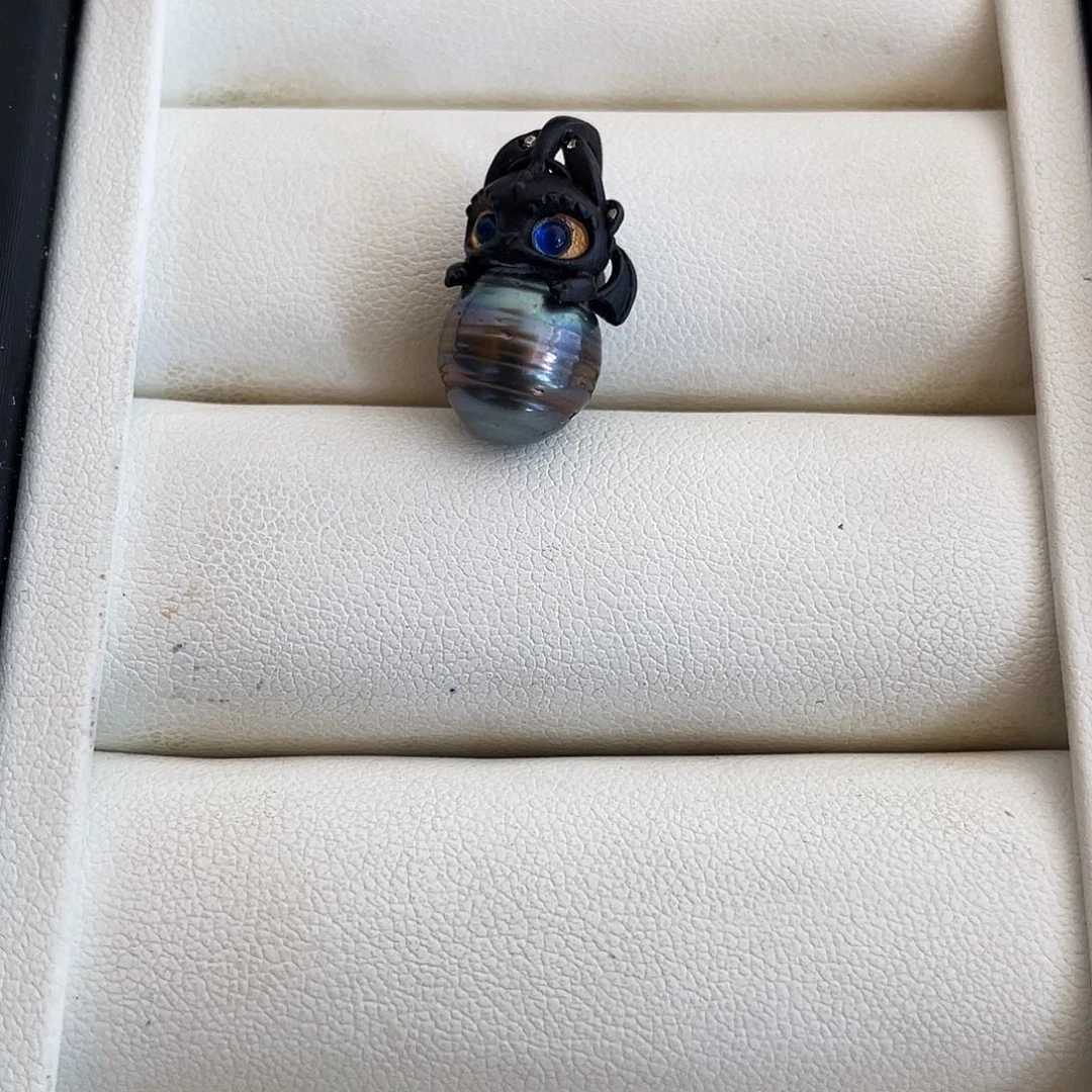 戒指银S925镶嵌海水珍珠