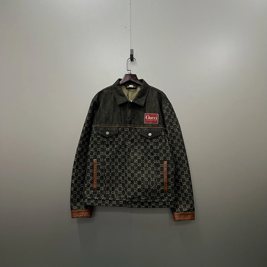 99新 GUCCI/古驰 (ll) 001271 古驰 满印双G贴标牛仔夹克 44码