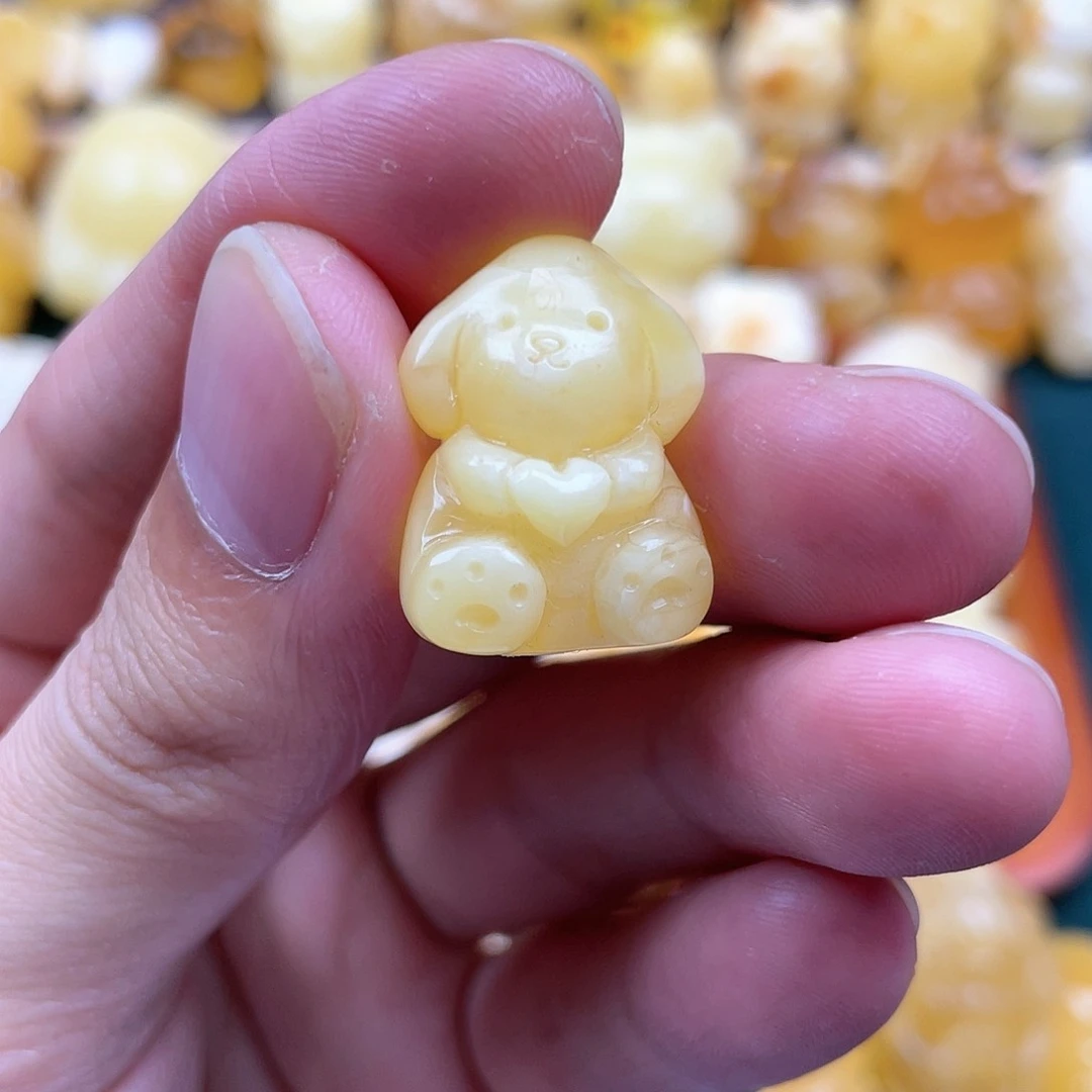 琥珀裸石未镶嵌蜜蜡