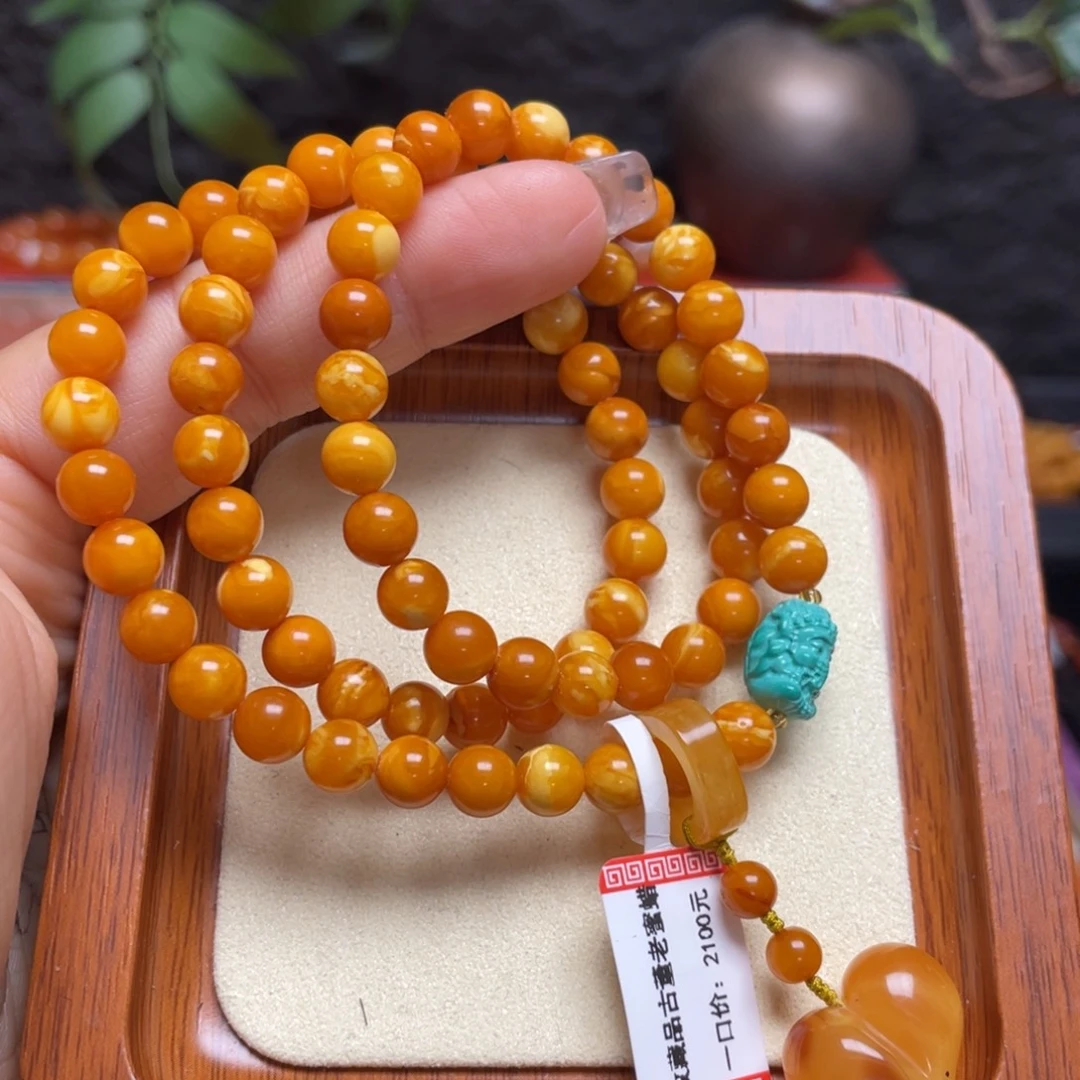 蜜蜡未镶嵌手链手串