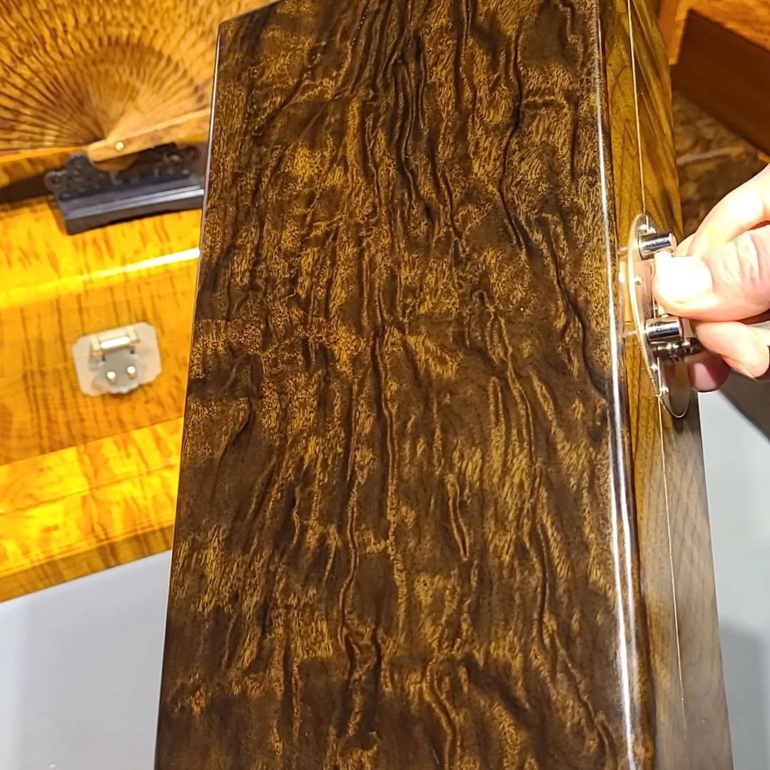 楠木26-14-9小叶桢楠金丝楠首饰盒乌木