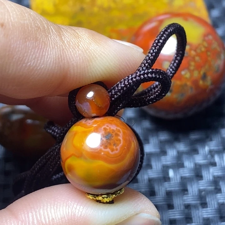 玛瑙/玉髓颈饰未镶嵌九**皋