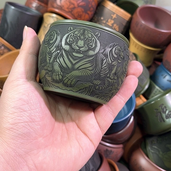 茶杯紫砂全手工紫砂主任杯