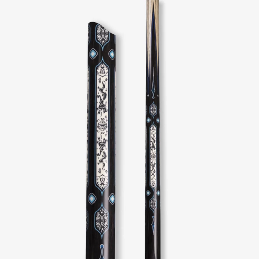 班6小头一体通杆中式八球斯诺克专用手工台球杆