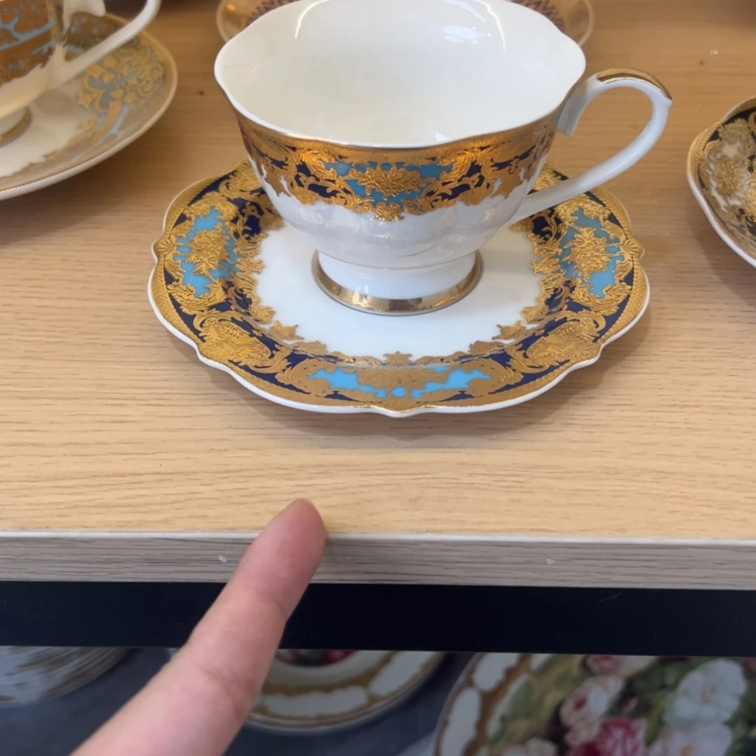 【闪购商品】瓷片220cc容量咖啡杯碟孤品福利价
