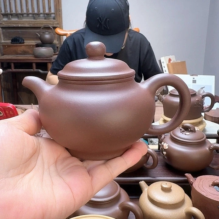 紫泥茶壶精工半手制作掇只（230 C C）
