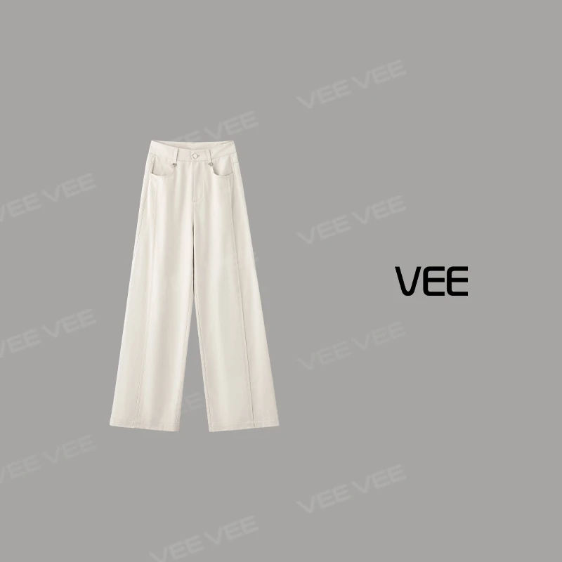VEE【高雅裤】休闲百搭显瘦宽松夏季直筒长裤