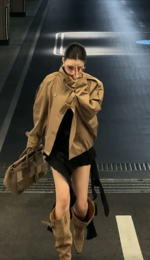 【Xi Xi专属】 AC25原版定制双排立领短款风衣外套 区别市场！