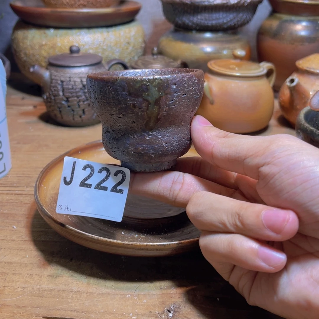 纯手工制作工艺（柴烧）裸烧纯手工制作柴烧杯222