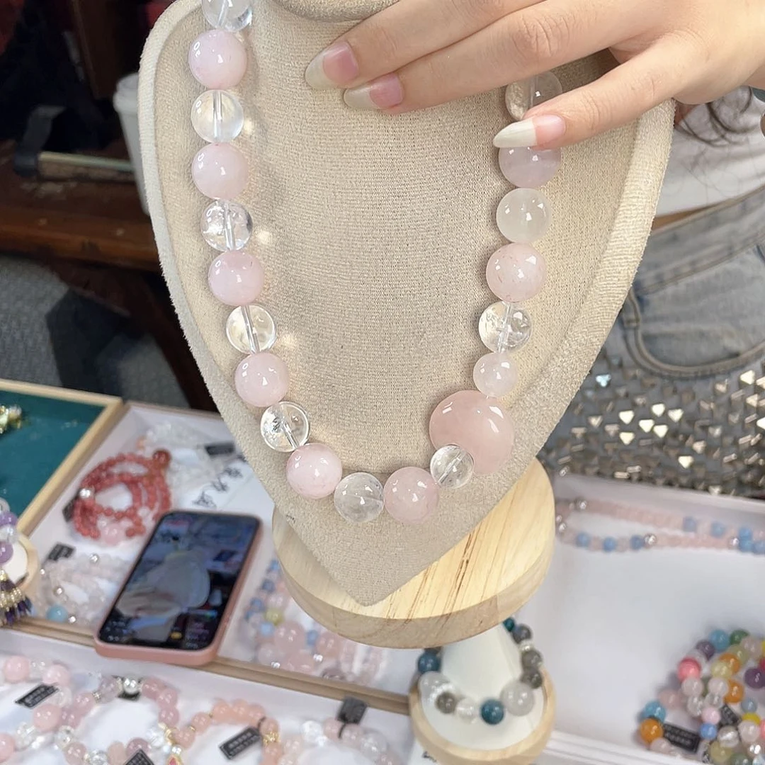 水晶手链银S925镀金镶嵌