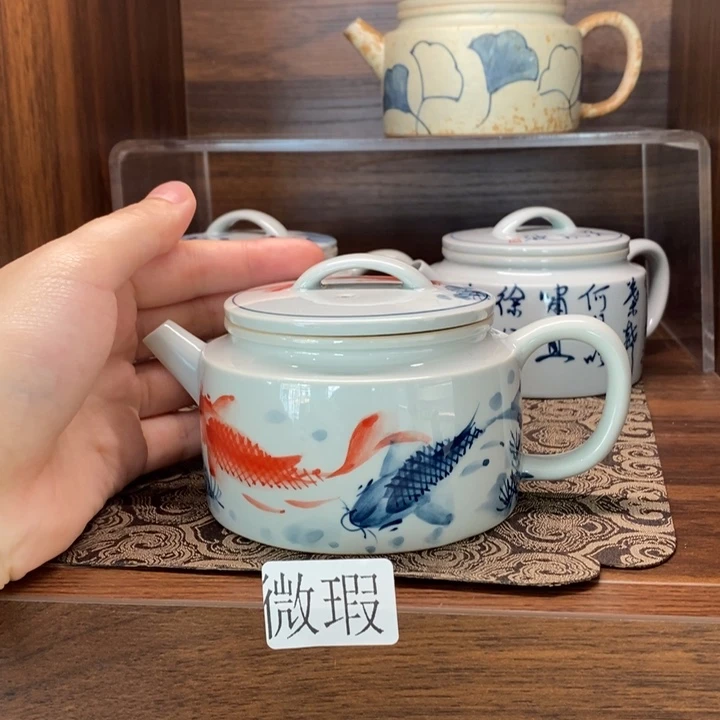 釉下老陶泥手工绘制
