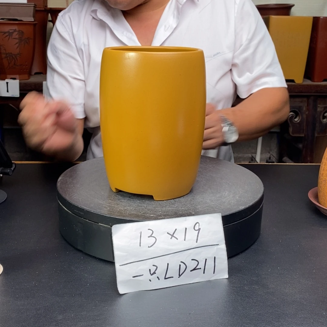 紫砂花盆货号一只LD211