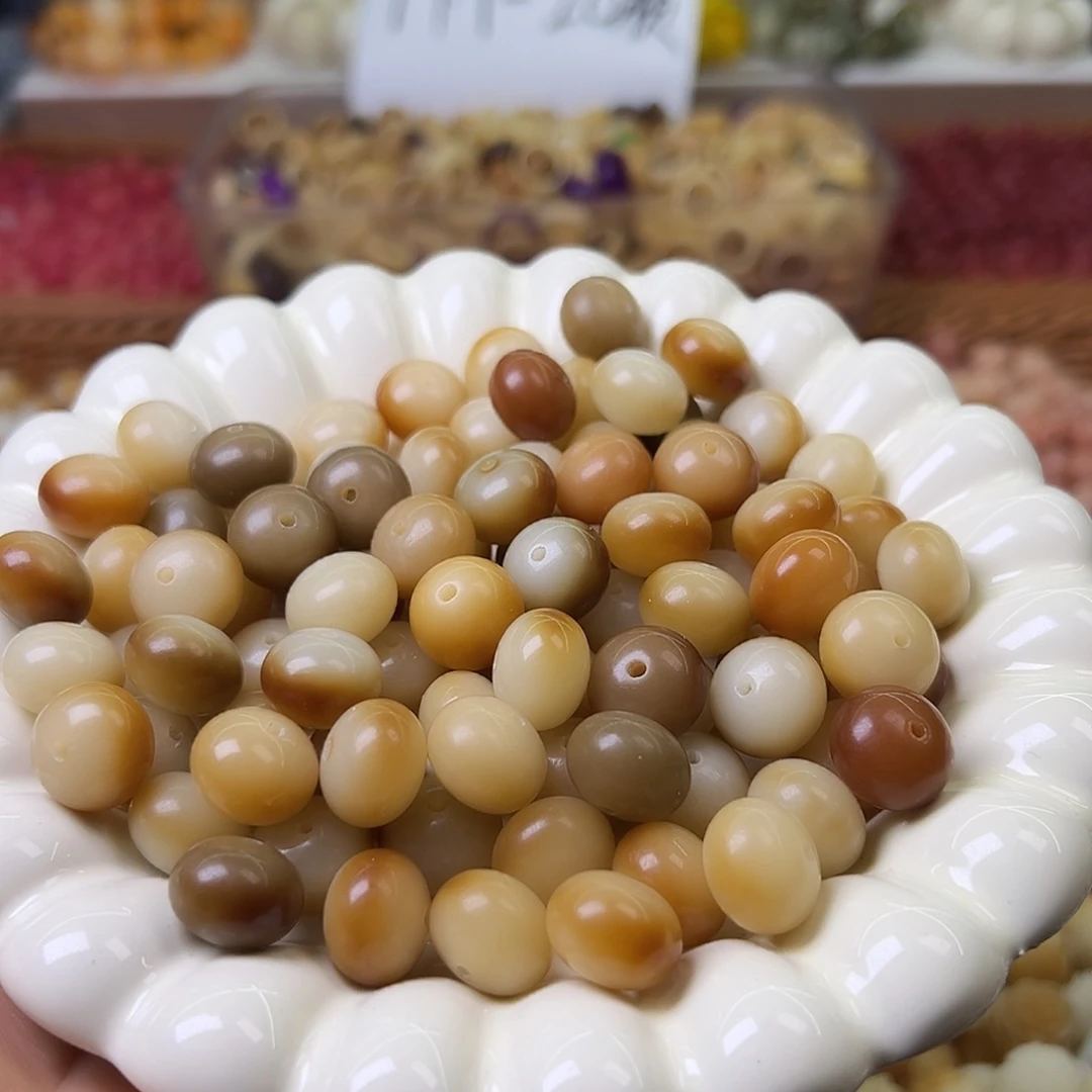 菩提根/象牙果手串卡14虎皮算盘50颗