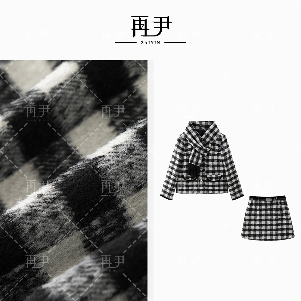 【雪中之舞】小众设计师定制时尚气质长袖洋气羽绒套装GY24DT071148