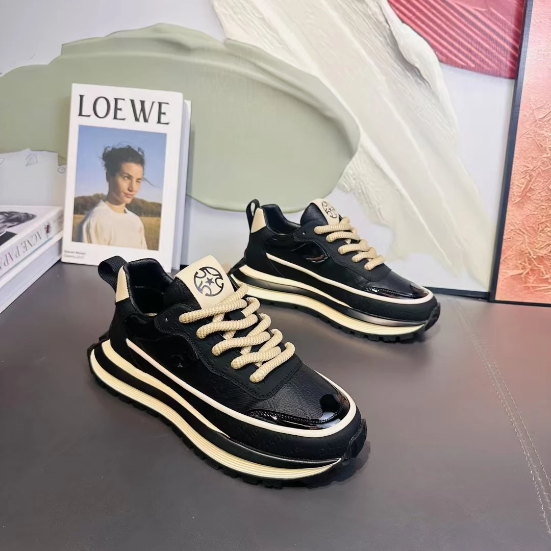 【爆款】春季时尚百搭休闲舒适运动鞋阿甘软底软面男士潮鞋潮流