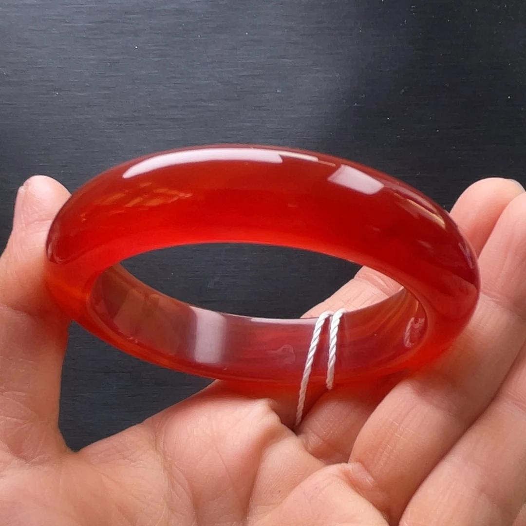 玛瑙/玉髓未镶嵌手镯56圈口