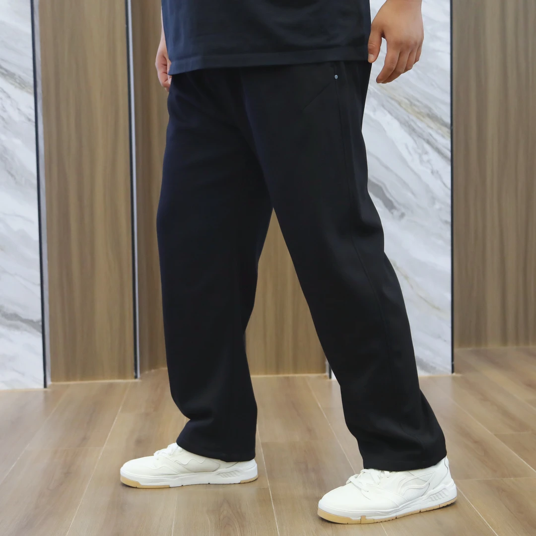 大码男装秋季简约百搭直筒休闲裤25325