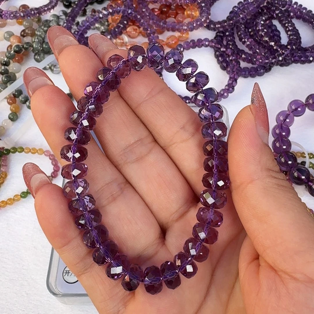 水晶珠宝半成品未镶嵌秀**雨紫水晶