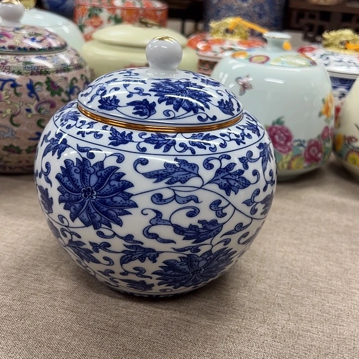 高端陶瓷茶叶密封罐