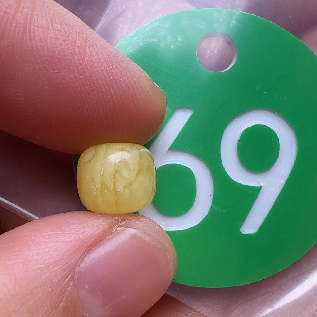 蜜蜡未镶嵌珠宝奇石A****)8.5m m