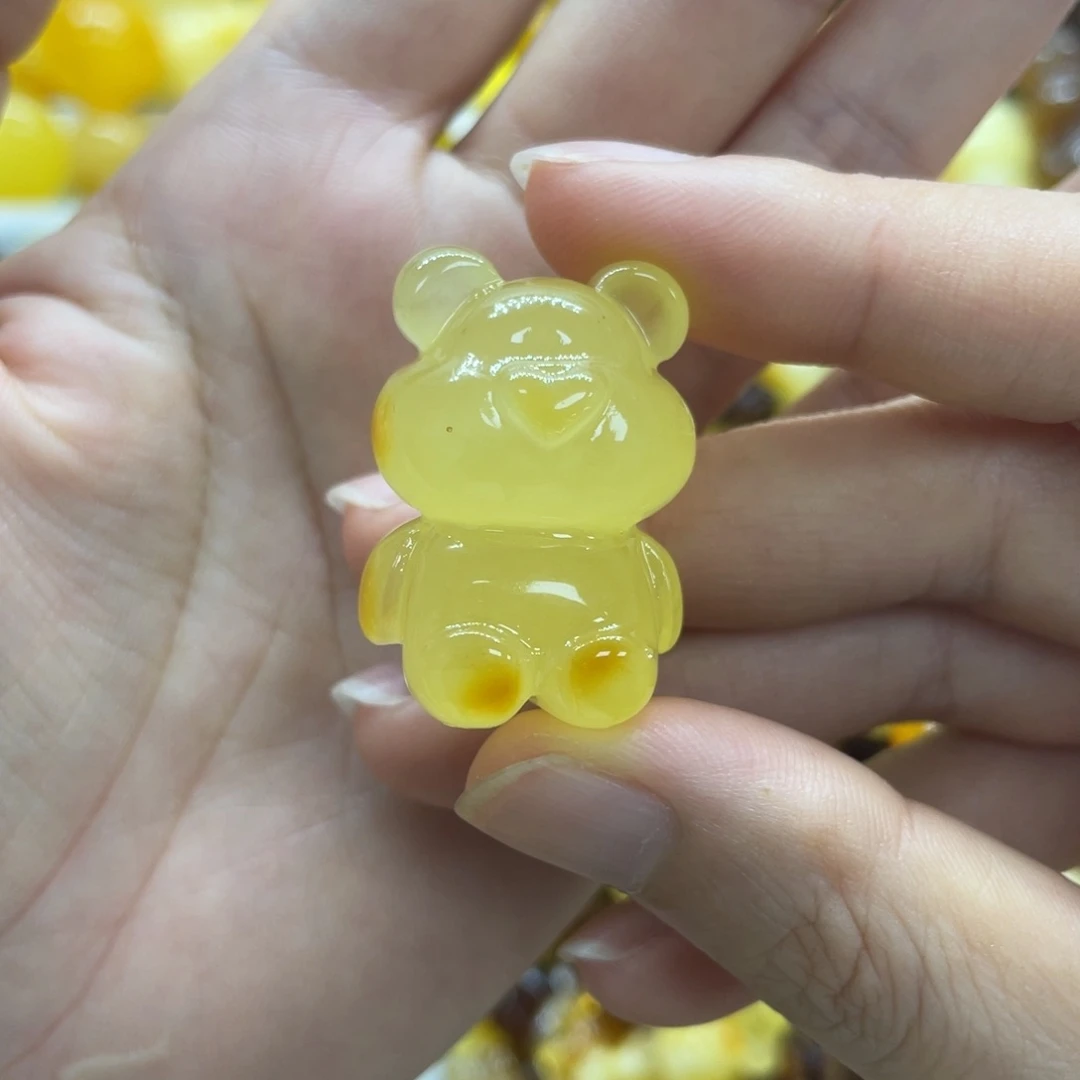 未镶嵌琥珀裸石天然琥珀蜜蜡熊
