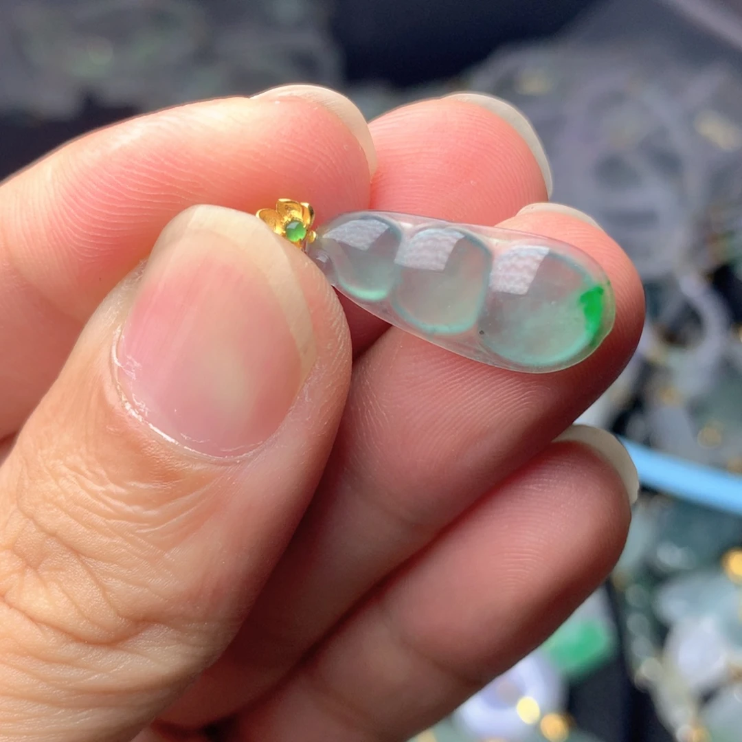 【闪购商品】翡翠18K金镶嵌颈饰翡翠