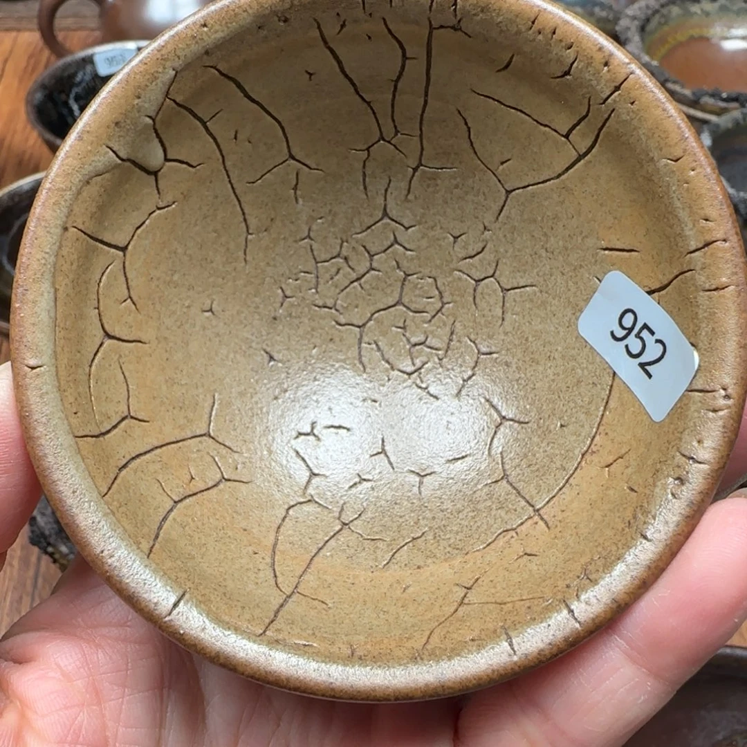 柴烧建盏茶盏茶杯952