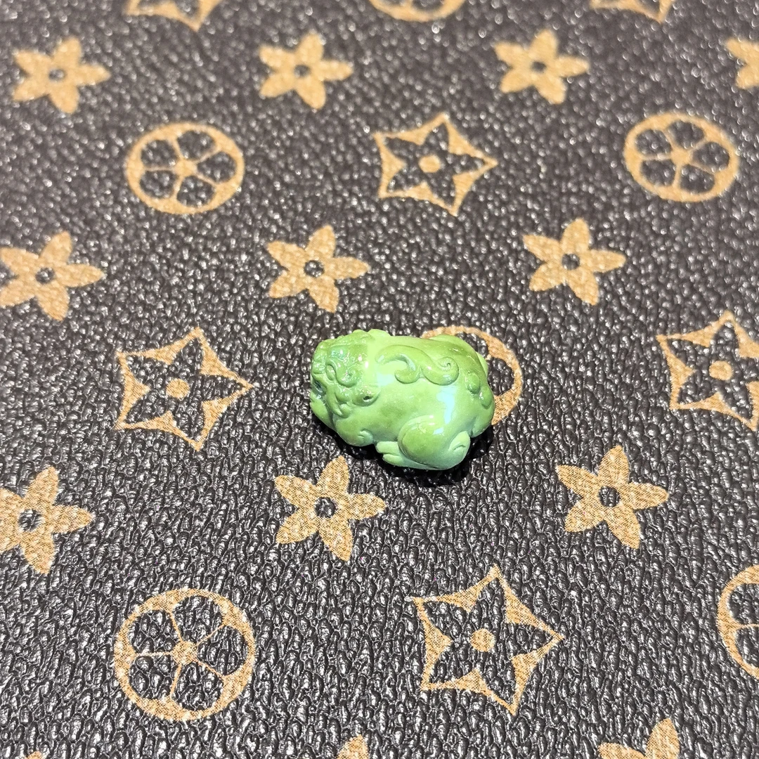 原矿绿松石雕件 貔貅