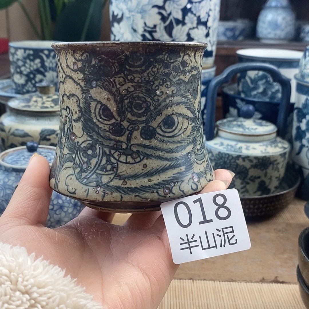 胖****?手工手绘青花陶瓷