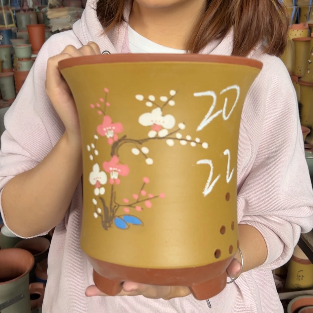 宜兴川阁紫砂花盆单个