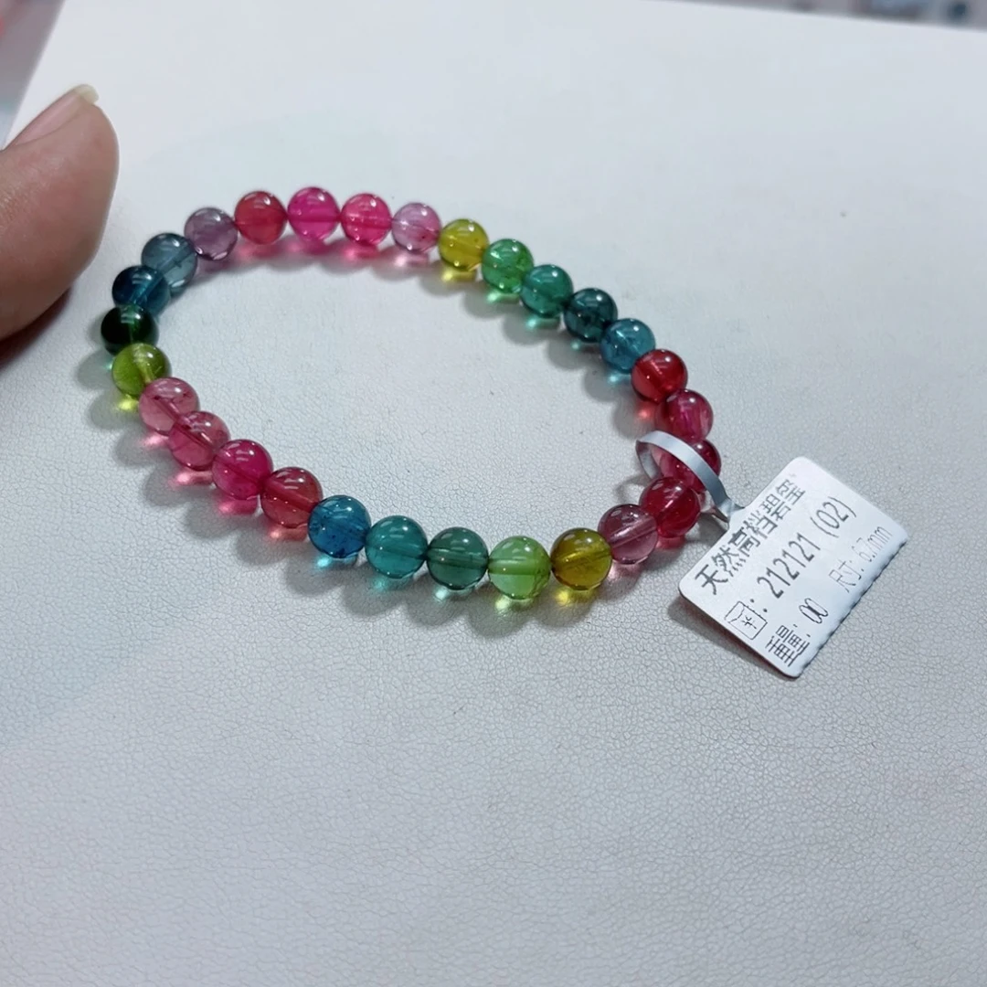 未镶嵌手链碧玺多样性发一条