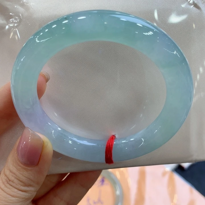 未镶嵌手镯翡翠53.8圆条