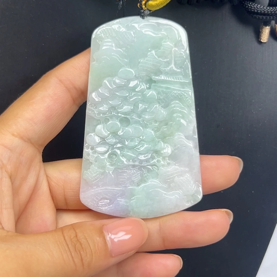 翡翠未镶嵌颈饰天然