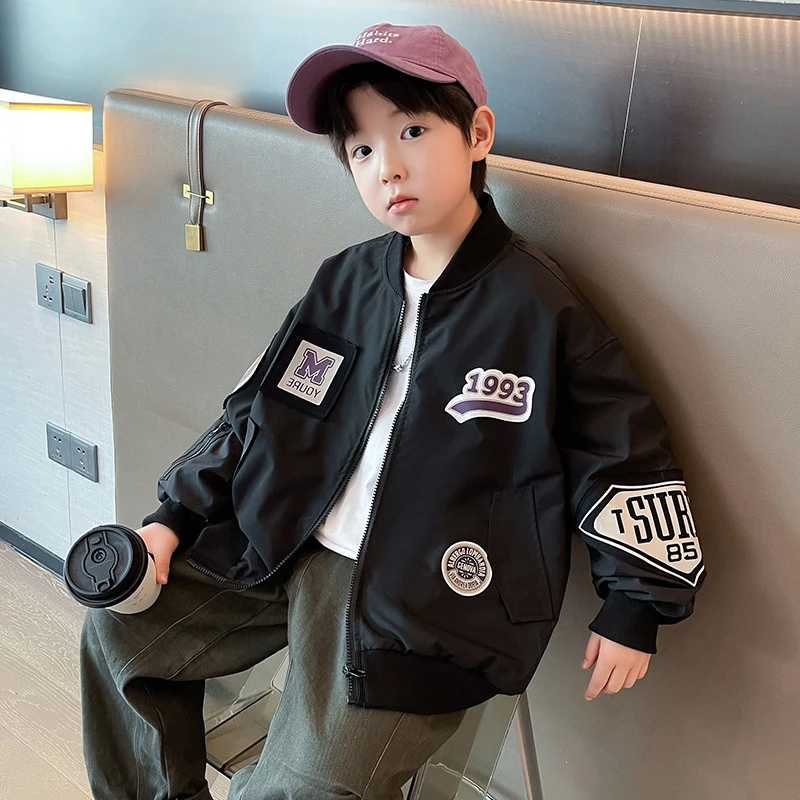 男童秋装外套2025新款儿童棒球服春秋款中大童秋季夹克上衣洋气潮