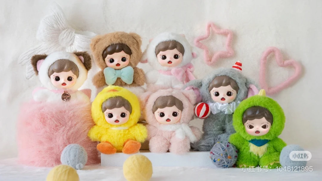 【代拆】tnt Zoraa绒绒小屋系列盲盒可爱公仔搪胶毛绒潮流摆件