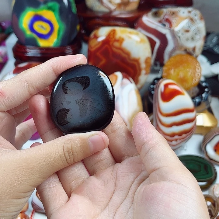玛瑙/玉髓未镶嵌耳饰