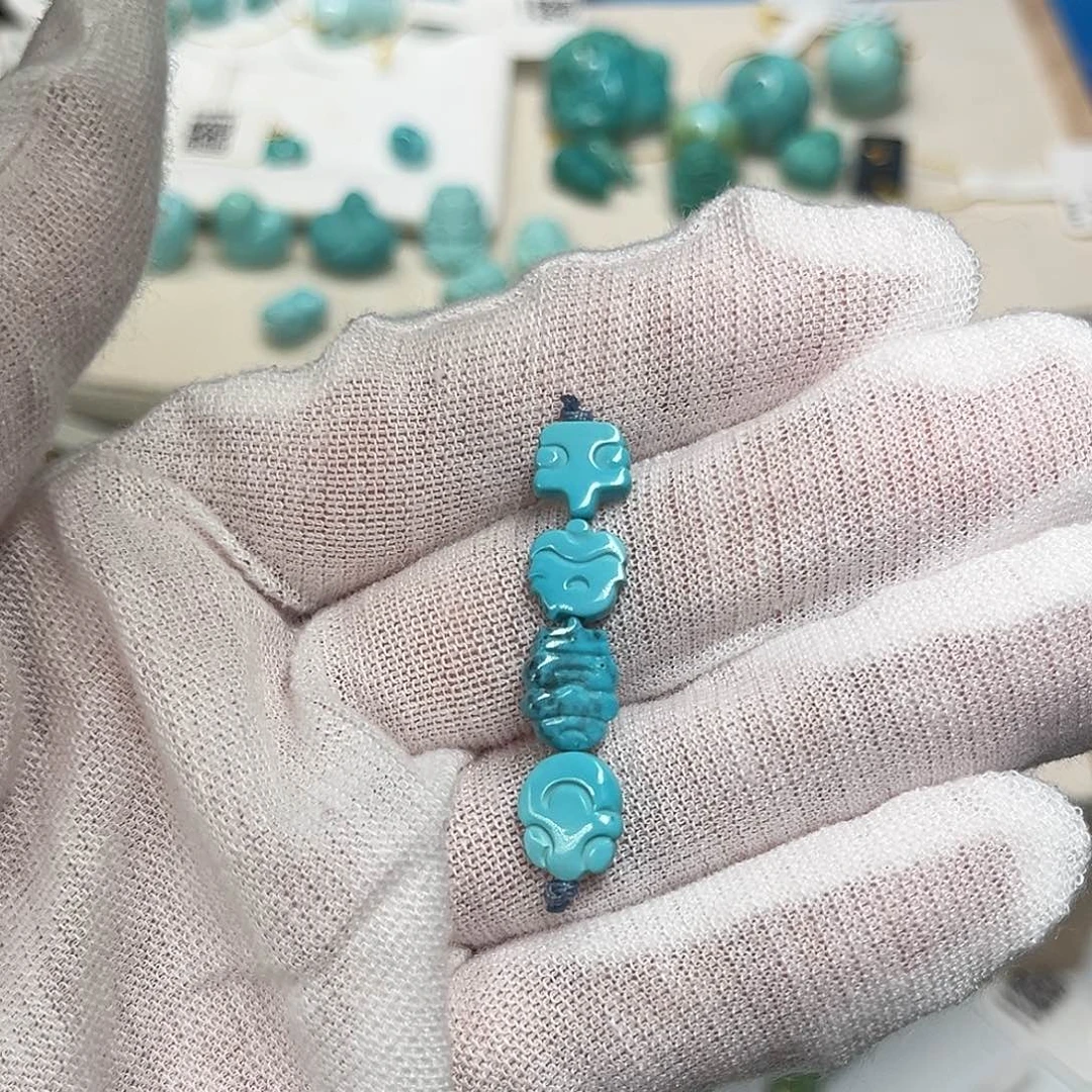 绿松石未镶嵌珠宝半成品