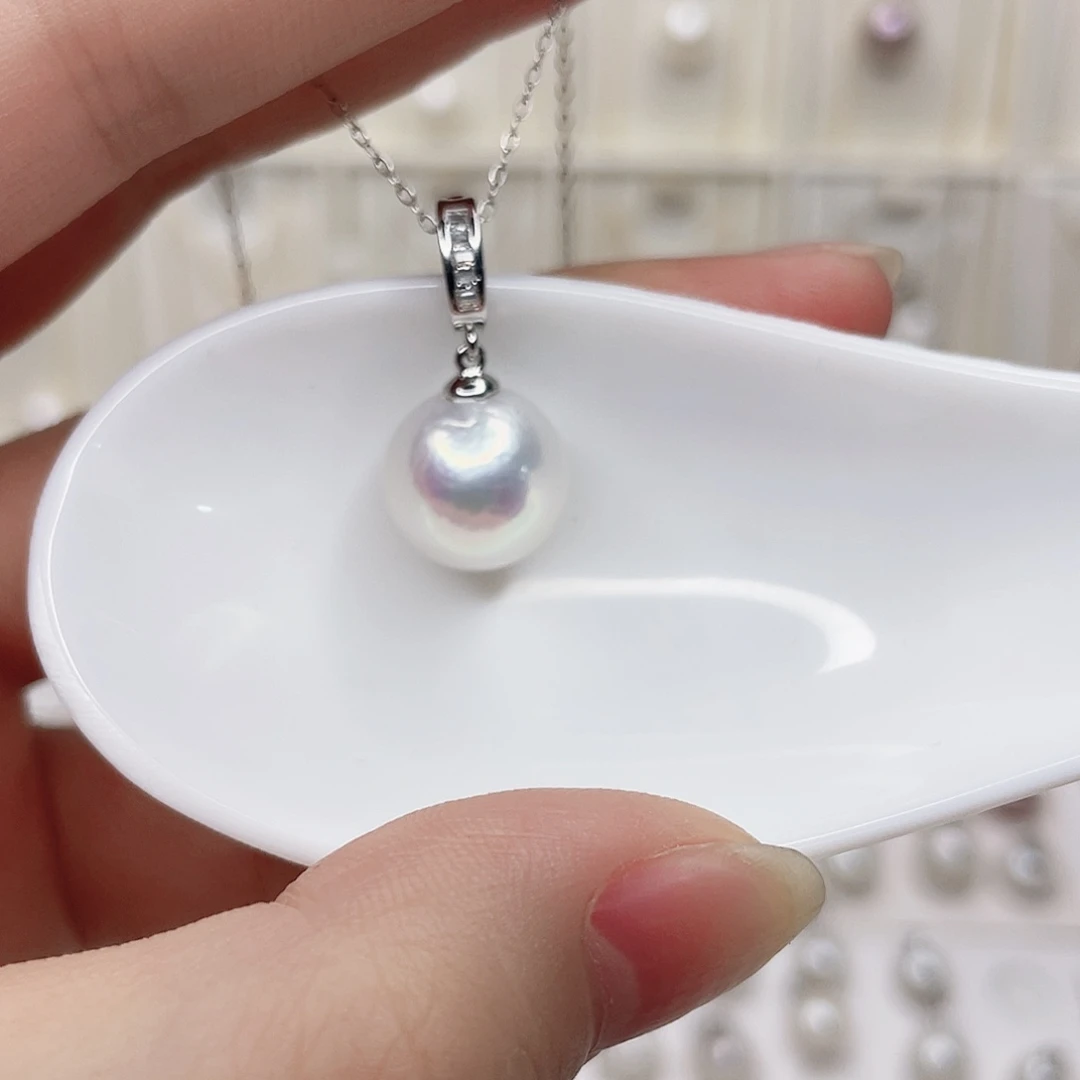 合金淡水珍珠吊坠(赠链)