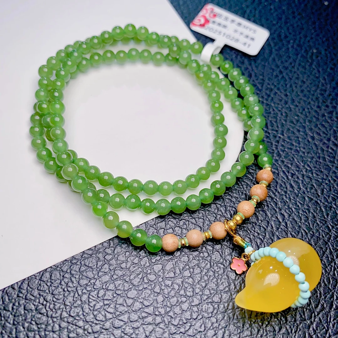 和田玉项链MYS1028-41多样性发货