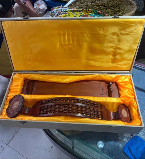 -红酸枝如意算盘实木木雕工艺办公招财精品摆件