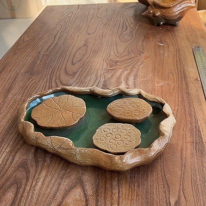 紫砂茶盘宜兴紫砂粗陶茶具