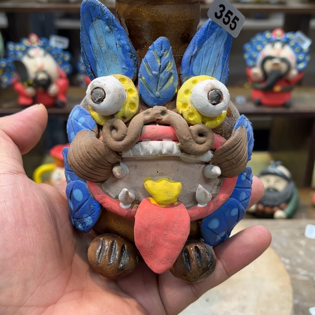 摆件纯手工抽象陶瓷摆件355
