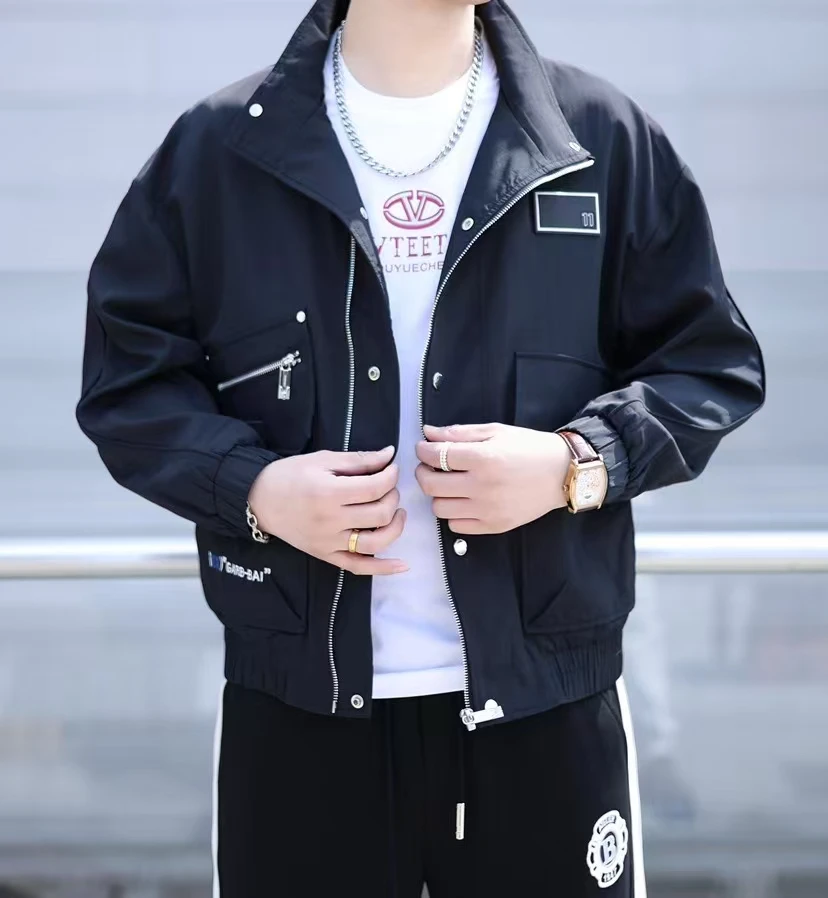 【飒叔重磅推荐】2025春季新款休闲时尚百搭运动修身夹克