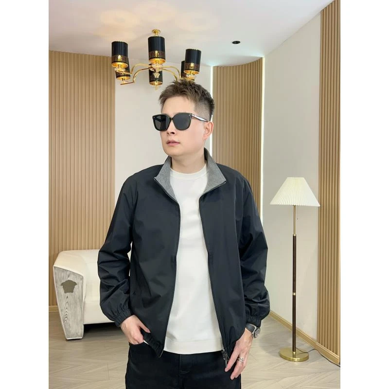 THOM BANGWEI/汤姆帮威秋季新款老钱极简双面飞行夹克轻奢百搭款