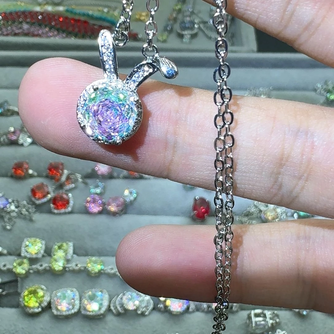 托帕石戒指银S925镶嵌