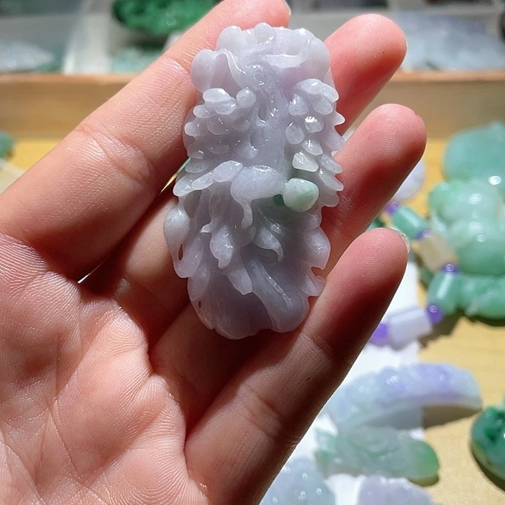 翡翠未镶嵌颈饰天然